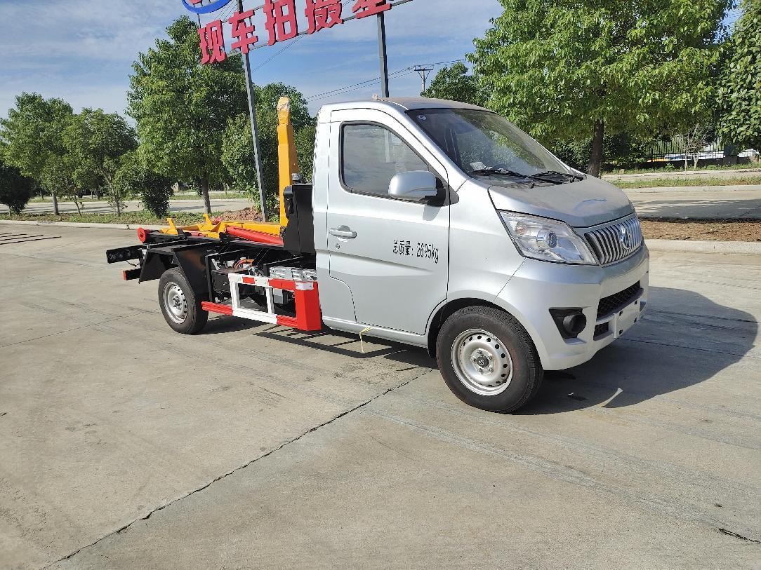 3方長安純電動(dòng)車廂可卸式垃圾車