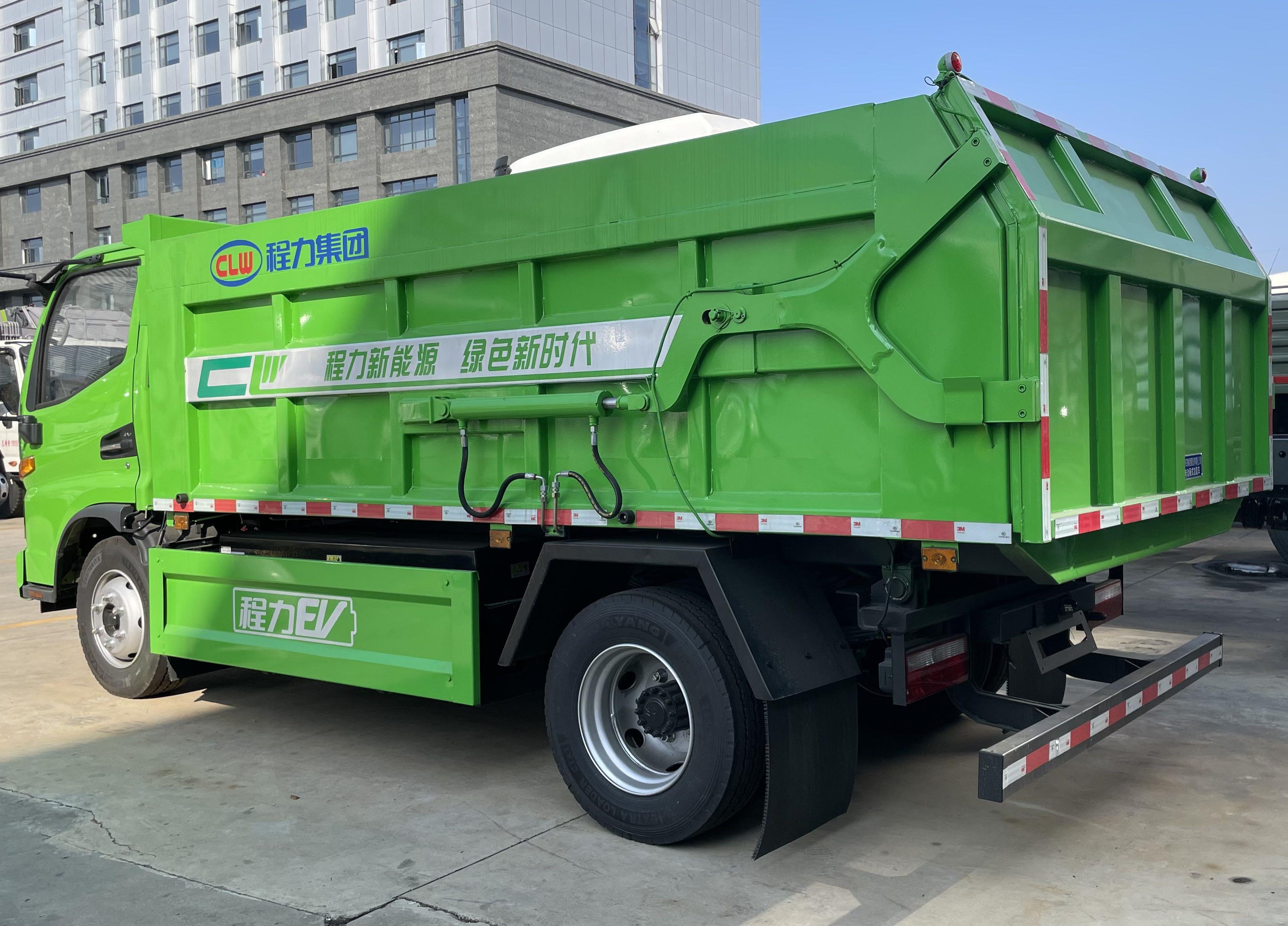 江淮駿鈴純電動(dòng)廂式垃圾運(yùn)輸車圖片4